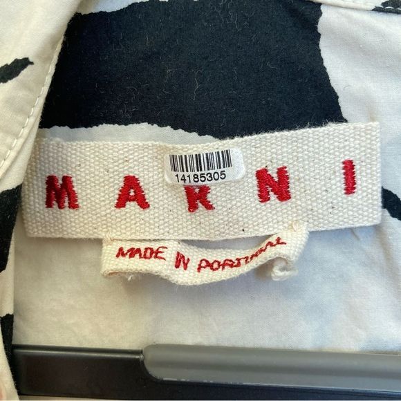 MARNI Abstract Print Shift Dress Size 42 US Size 6 - Picture 6 of 13